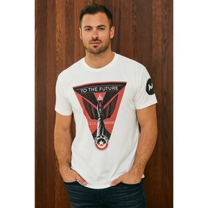 ACE RIVINGTON White To the Future T Shirt Tee Top Mens Size Medium